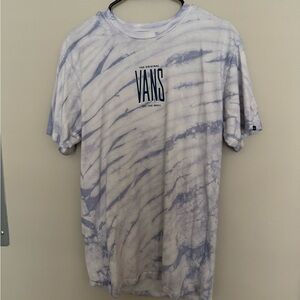 Vans Blue and White Tie-Dye Short Sleeve Tee